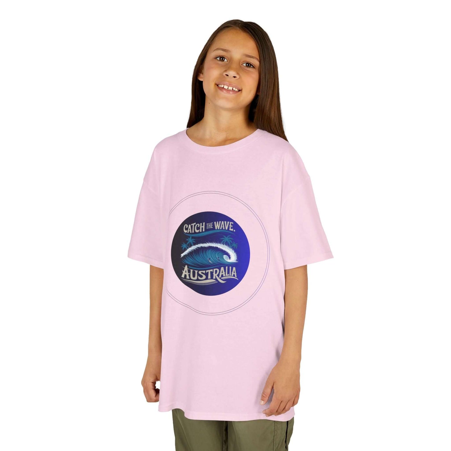 Kids Tee - Surf Wave Design - Ride the Wave Australia