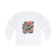 Long Sleeve Tee - Tropical Flower 'My Mum is a Baddie' Design - Cookies Trend Collective