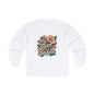 Long sleeve t-shirt with tropical flower design and 'My Mum is a Baddie' text, perfect for Mother's Day or everyday wear.