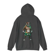 Hooded Sweatshirt - Boxer Dog Muay Thai Fighter Design - Cookies Trend Collective