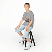 Kids Tee - Cute Kitten Playing in Basket - Cookies Trend Collective