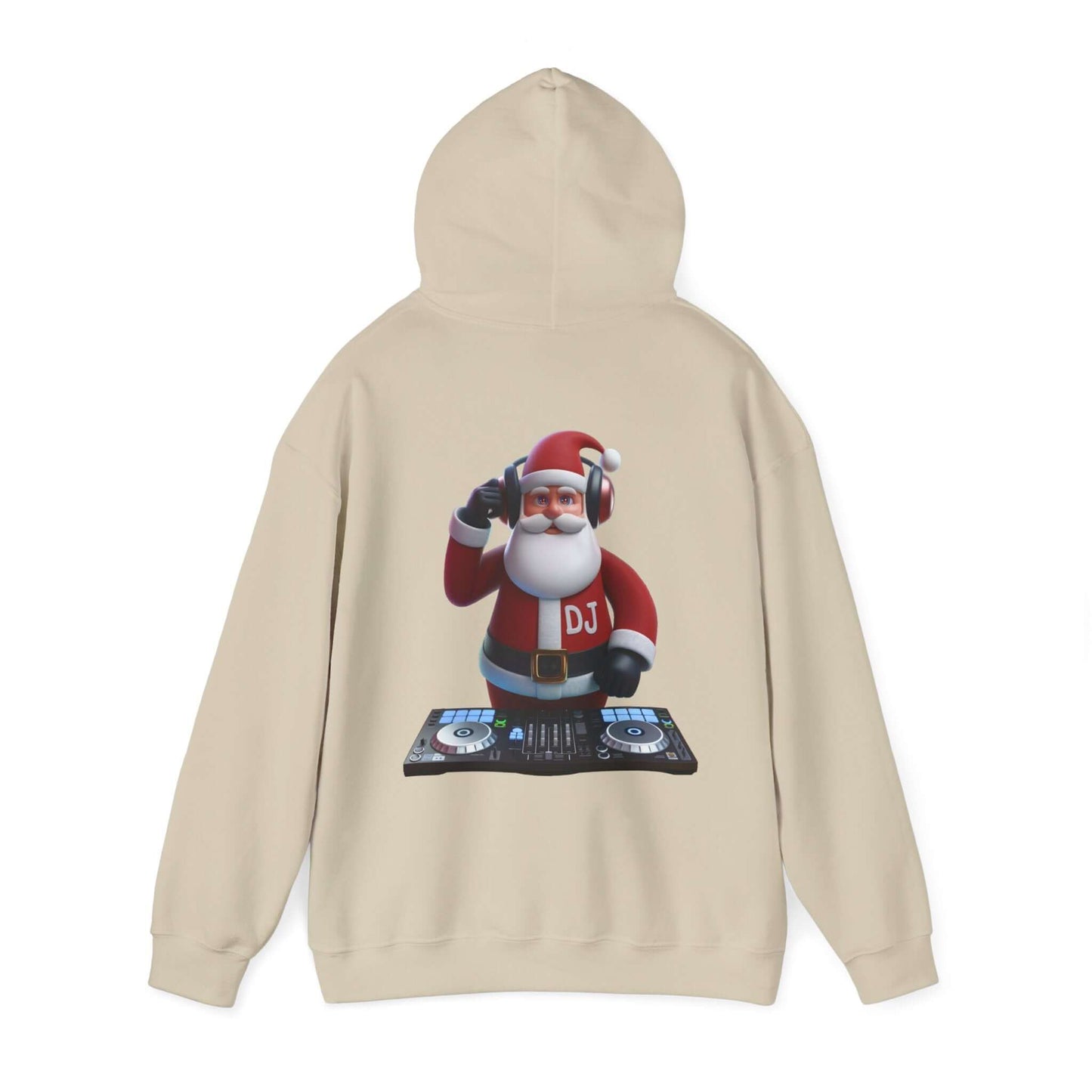 Hooded Sweatshirt Santa DJ Christmas Holiday Music Lover Gift