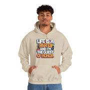 Hooded Sweatshirt with Funny Party Quote - Unisex - Cookies Trend Collective