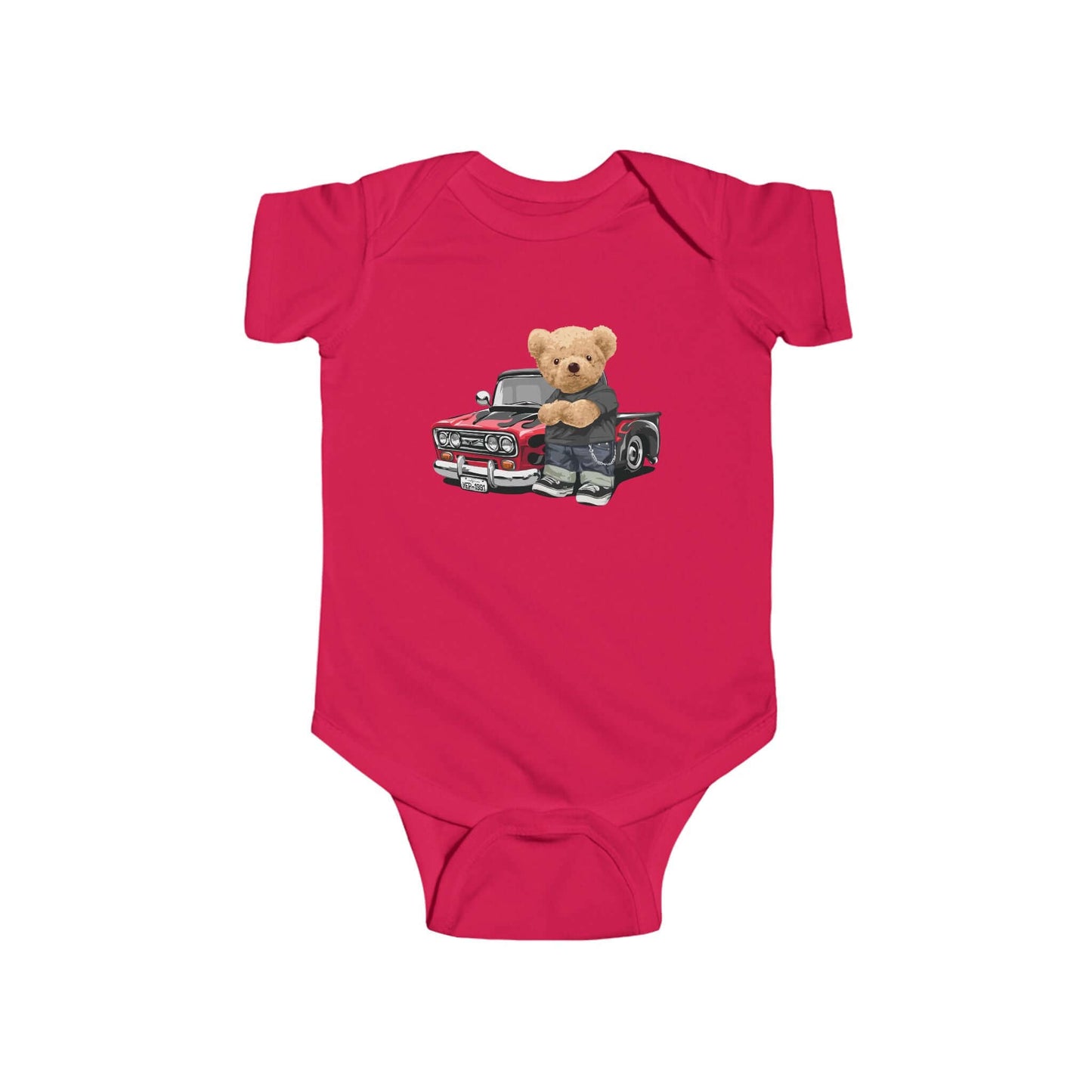 Teddy Bear Custom Pickup Truck Design - Onesie