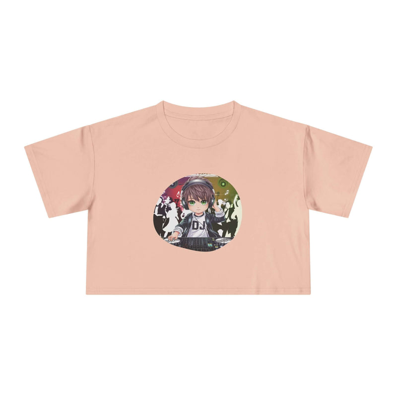Chibi DJ Boy Crop Tee - authentic product design