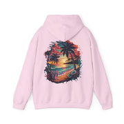 Hooded Sweatshirt - Tropical Sunset Beach Hoodie - Cookies Trend Collective