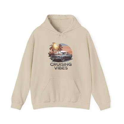 Mustang Sunset Beach Hoodie - Cruising Vibes