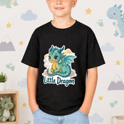 Kids Tee Little Dragon, Cartoon Character Design - Cookies Trend Collective