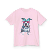 Kids T-shirt - Synth Wave Pit Bull Dog Design - Cookies Trend Collective