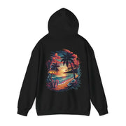 Hooded Sweatshirt - Tropical Sunset Beach Hoodie - Cookies Trend Collective