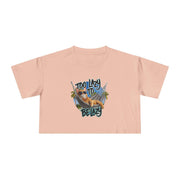 Too Lazy to Be Lazy Women's Crop Tee - Relaxed Humor Tee for Casual Comfort - Cookies Trend Collective