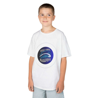 Kids Tee - Surf Wave Design - Ride the Wave Australia
