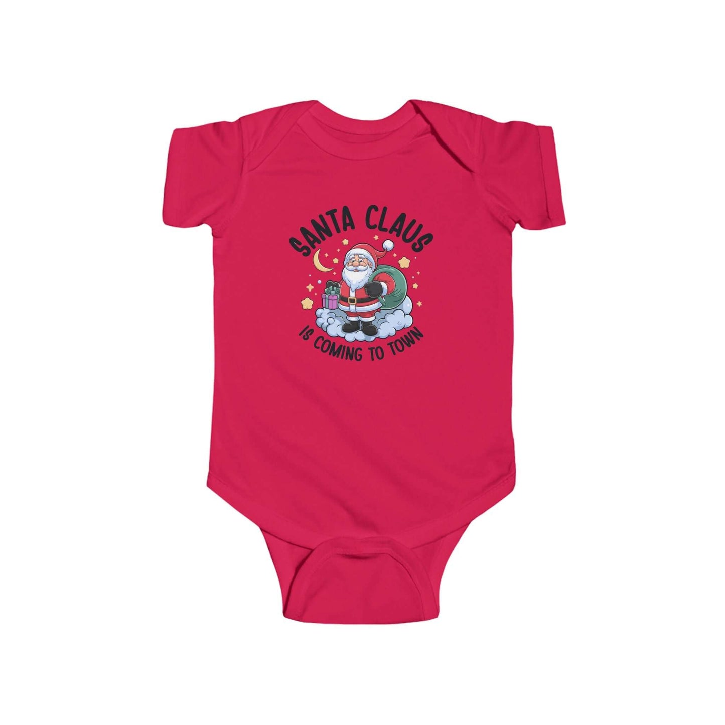 Baby Onesie Santa Claus Coming to Town Fine Jersey Bodysuit