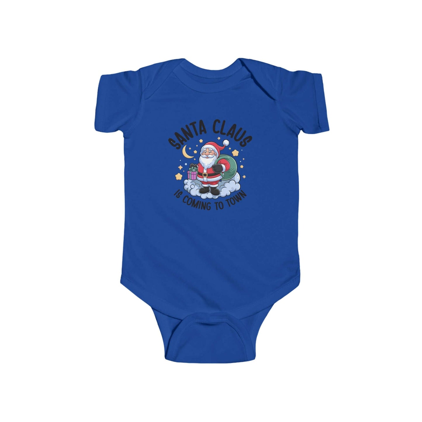 Baby Onesie Santa Claus Coming to Town Fine Jersey Bodysuit