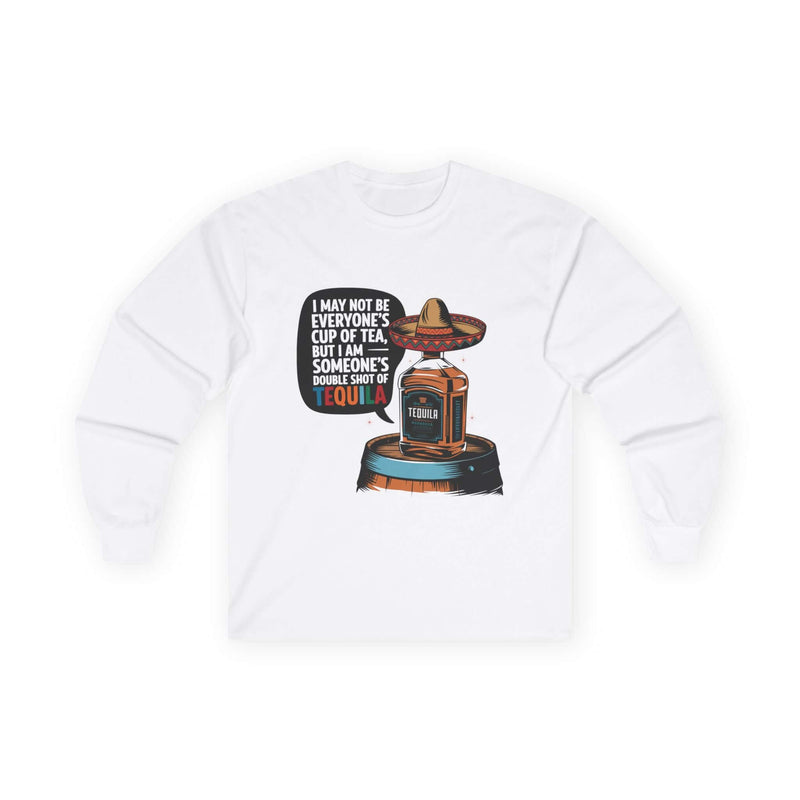 Funny Tequila Long Sleeve Tee for Fun-Loving Spirits - authentic product design
