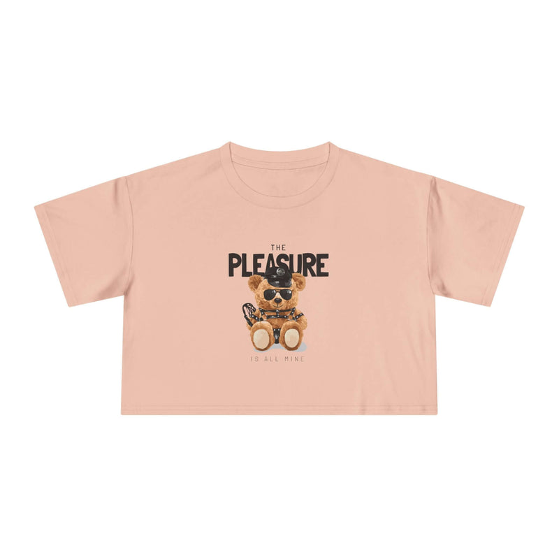 Playful Teddy Bear Crop Tee - authentic product design