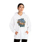Hoodie featuring a lazy cat at the beach with the phrase 'Too Lazy to be Lazy', perfect for summer vibes.