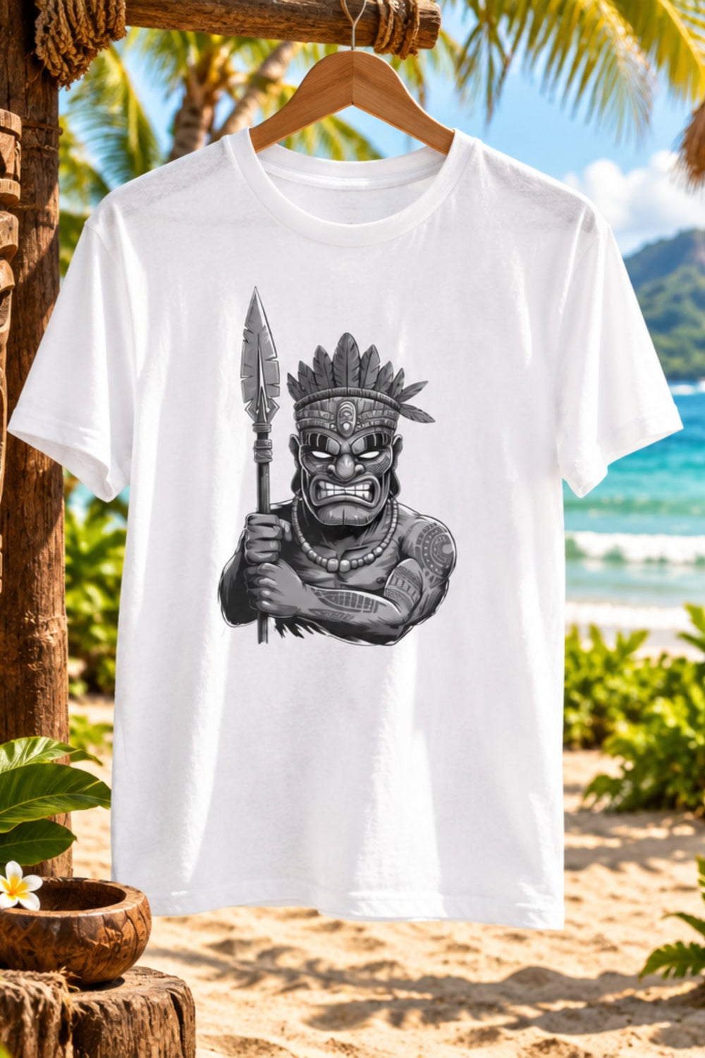 Tiki Character T-Shirt Cotton - Cookies Trend Collective
