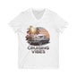 V-Neck Tee - Mustang Sunset 'Cruising Vibes' Design