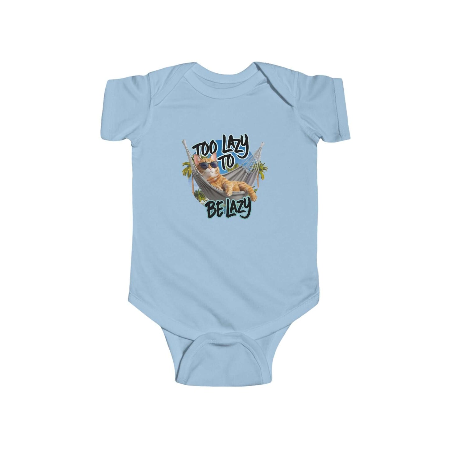 Infant Bodysuit - Cat in Hammock Too Lazy to be Lazy Beach Design