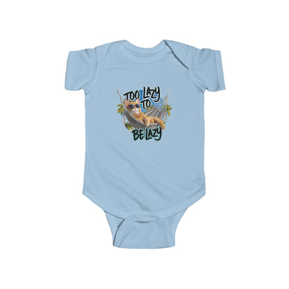 Infant Bodysuit - Cat in Hammock Too Lazy to be Lazy Beach Design