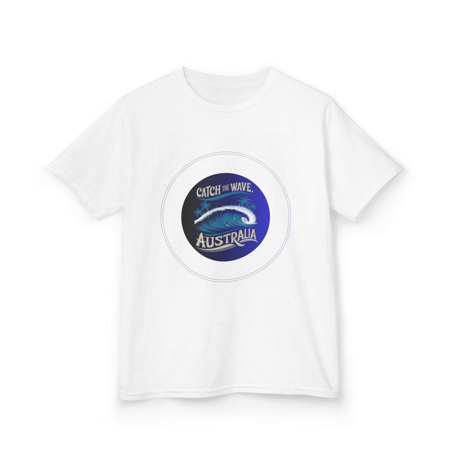 Kids Tee - Surf Wave Design - Ride the Wave Australia