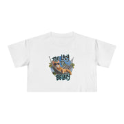 Too Lazy to Be Lazy Women's Crop Tee - Relaxed Humor Tee for Casual Comfort - Cookies Trend Collective