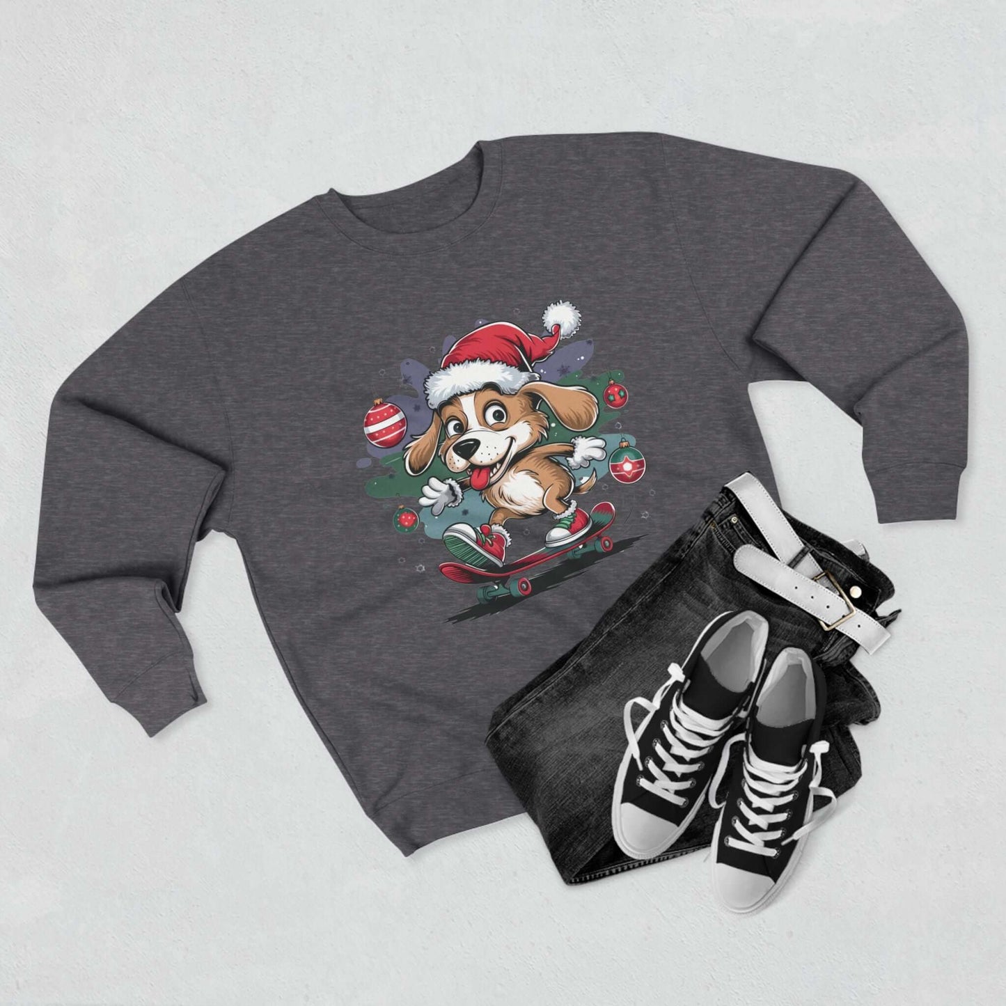 Santa Dog Crewneck Sweatshirt