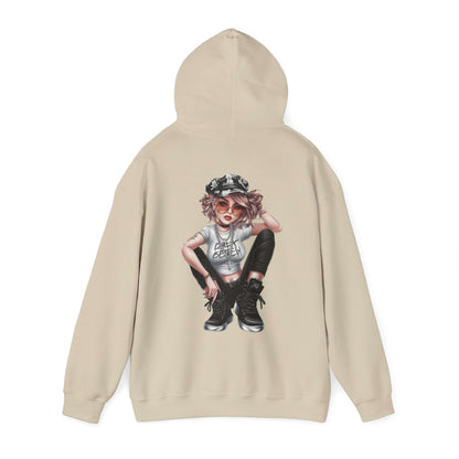 Urban Girl Hoodie - Streetwear and Bling Pose