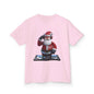 Kids T-Shirt-Santa Fun DJ Party Tee - Light Pink
