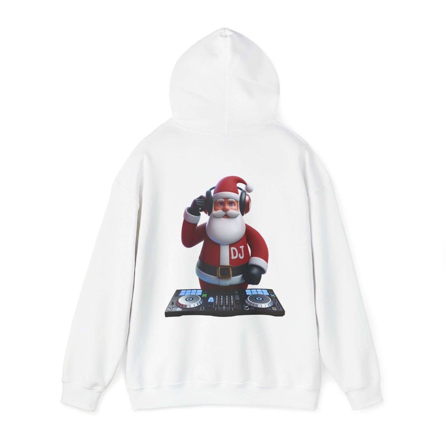 Hooded Sweatshirt Santa DJ Christmas Holiday Music Lover Gift