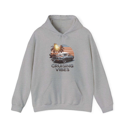 Mustang Sunset Beach Hoodie - Cruising Vibes