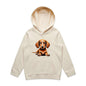 Cute tan Dachshund puppy - Sausage dog graphic on a kid's hoodie for dog lovers and animal lovers.