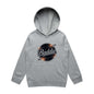 Hooded jumper featuring 'Baddie' universe design with retro vibe, perfect for trendy casual wear.