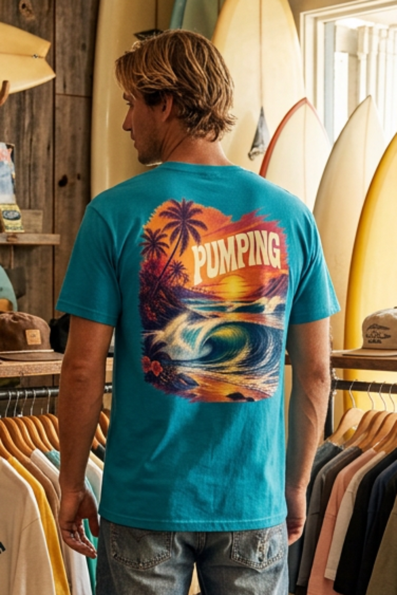 Pumping Surf T-Shirt - authentic product design