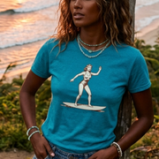 Mermaid Surfer T-Shirt – Retro 70s Surf Graphic Tee