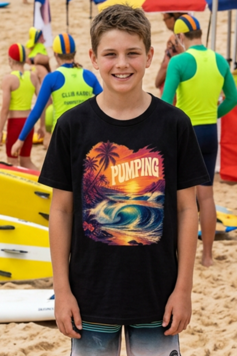 Pumping Youth Surf T-Shirt - authentic product design