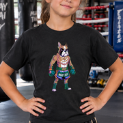 Muay Thai Boxer Dog Youth T-Shirt - Cookies Trend Collective