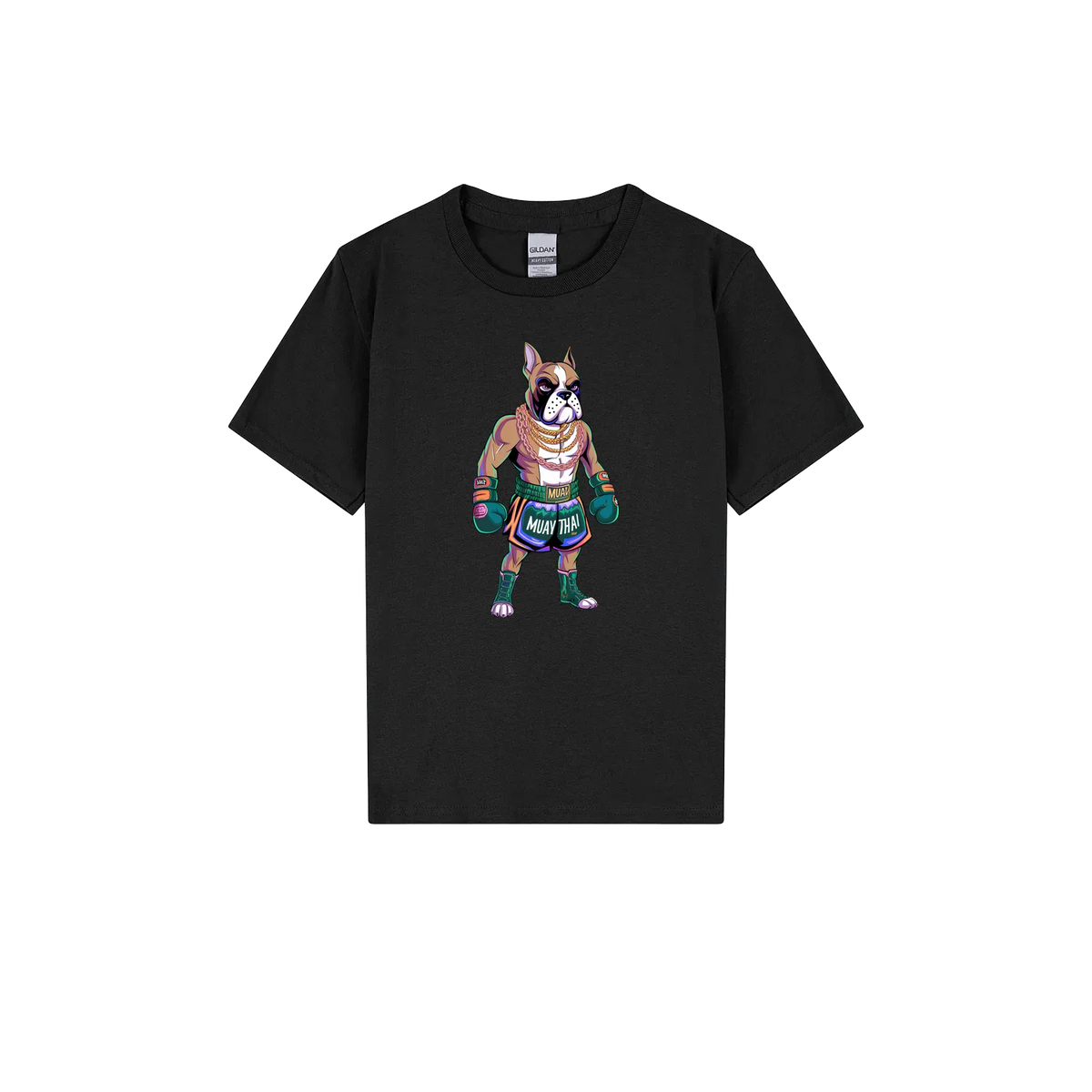 Muay Thai Boxer Dog Youth T-Shirt - Cookies Trend Collective