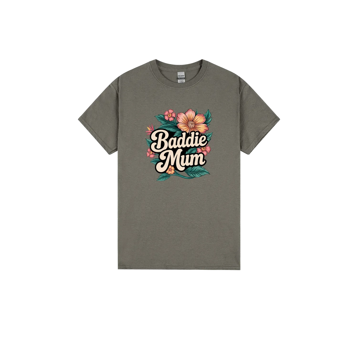 Baddie Mum T-Shirt – Floral Mum Graphic Tee | Cookies Trend Collective