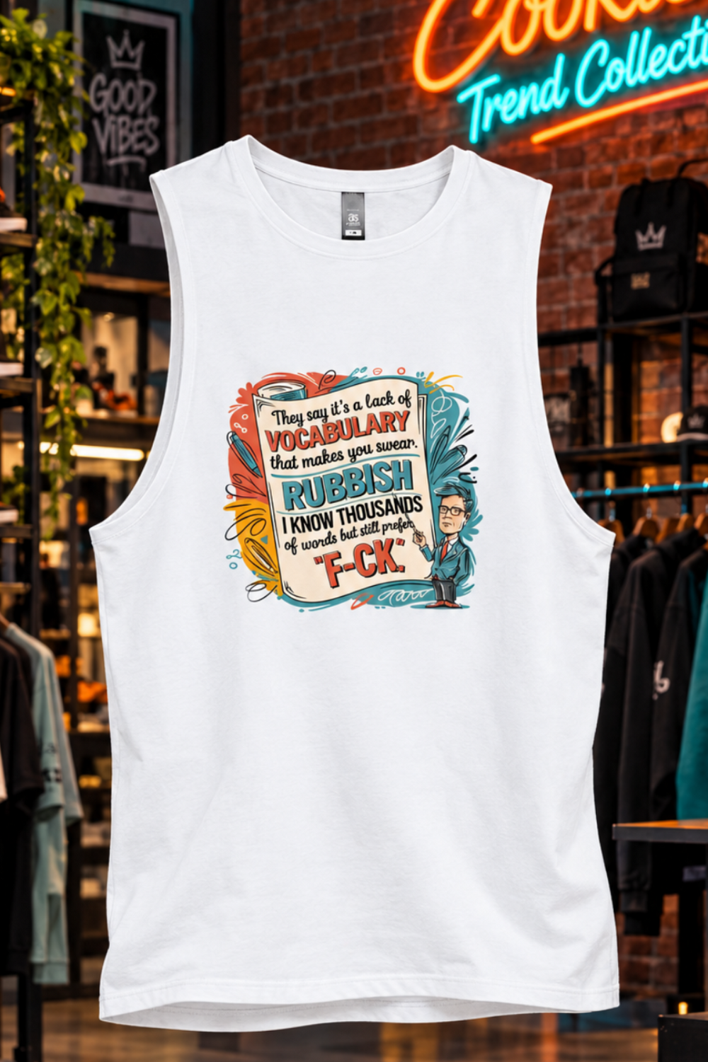 Funny Vocabulary Tank Top - Cookies Trend Collective