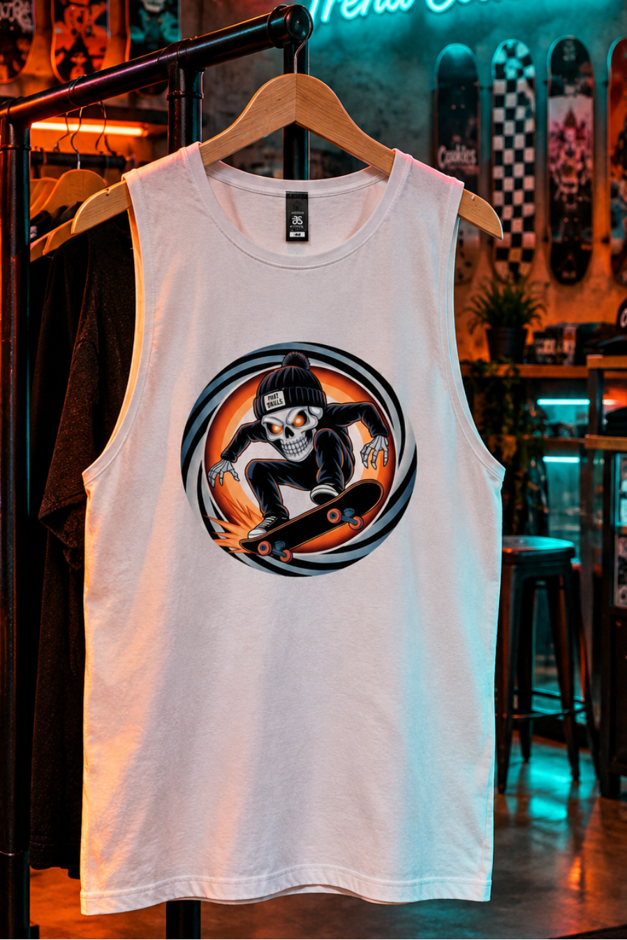 Phat Skulls Skater Tank - Cookies Trend Collective
