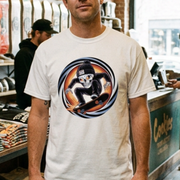 Shop the Phat Skulls Skater T-Shirt by Cookies Trend Collective. Featuring a colourful cartoon skull skater on a Gildan Heavy Cotton tee. Five colours, sizes S–5XL.