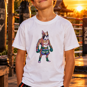 Muay Thai Boxer Dog Youth T-Shirt - Cookies Trend Collective