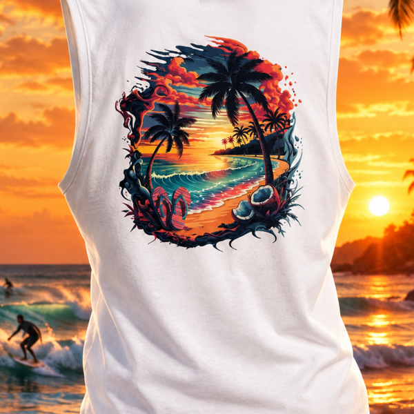 Sunset Beach Tank Top - Cookies Trend Collective