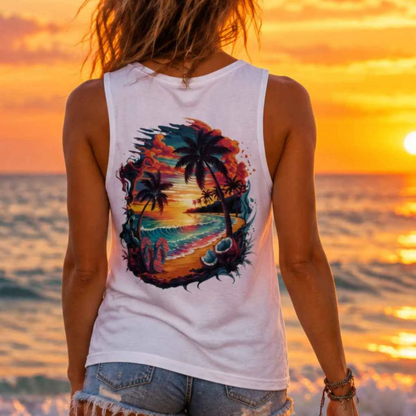 Sunset Beach Tank Top - Cookies Trend Collective