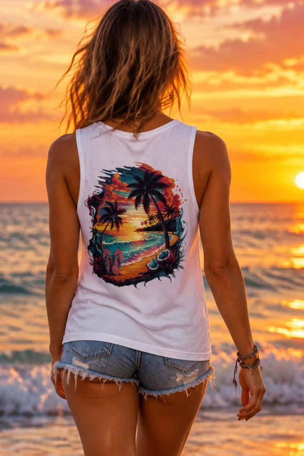 Sunset Beach Tank Top - Cookies Trend Collective