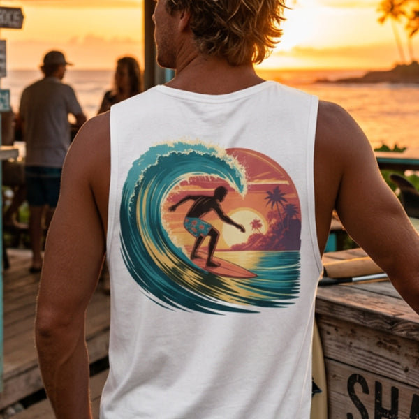 Islander Surf Tank Top – Men's Tropical Graphic Tank