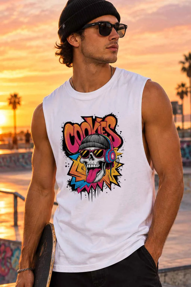 Cookies Skull Tank Top - authentic product design