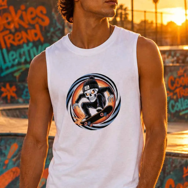 Phat Skulls Skater Tank - Cookies Trend Collective